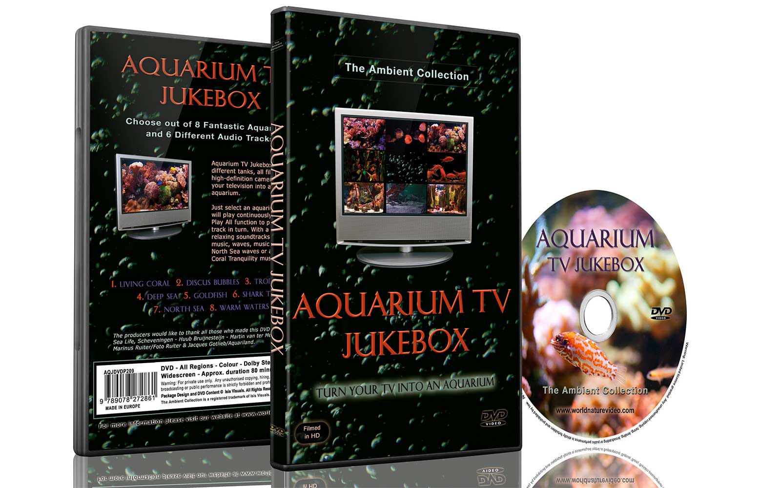 Aquarium 10 Soothing Scenes and Sounds TV DVD – MJDobson